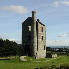 A disused mine building.